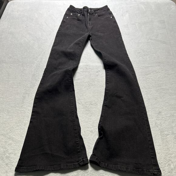 Y2k 2000s Dojo Beyond Baggy Jean 24x32 7 For all Mankind Super Flare Bell Bottom - Picture 8 of 8